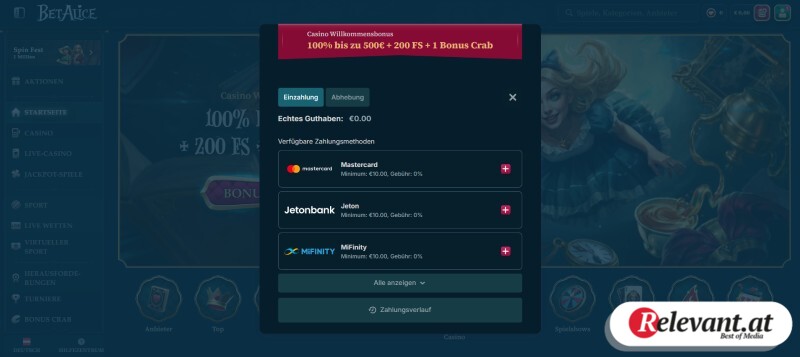 Einzahlung im Online Casino ohne deutsche Regeln