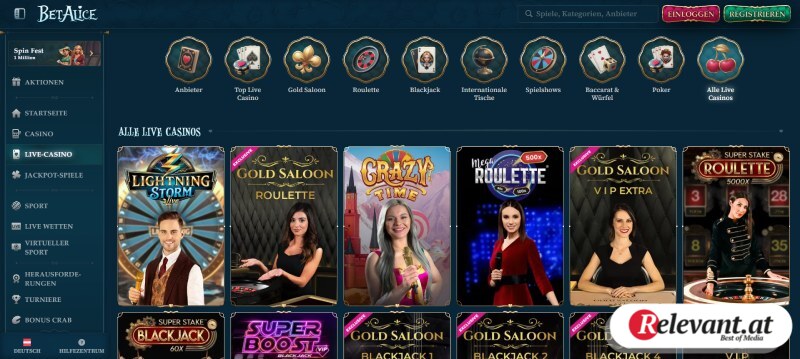 Live Casino ohne deutsche Lizenz